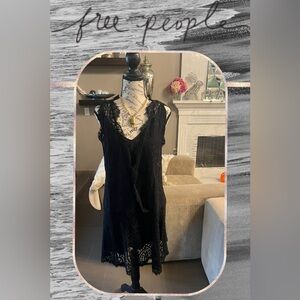 🆕 Free People Black Lace Dress